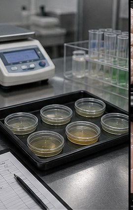 In-house QC lab checks on samples