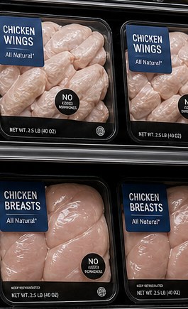Retail-ready packed SKUs on the shelf